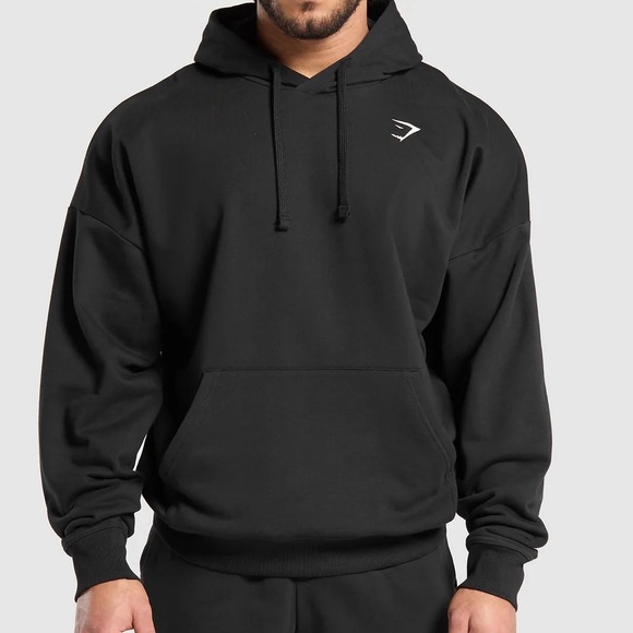 Gymshark Other - GYMSHARK HEAVY DUTY APPAREL HOODIE BLACK (OVERSIZED FIT) - L